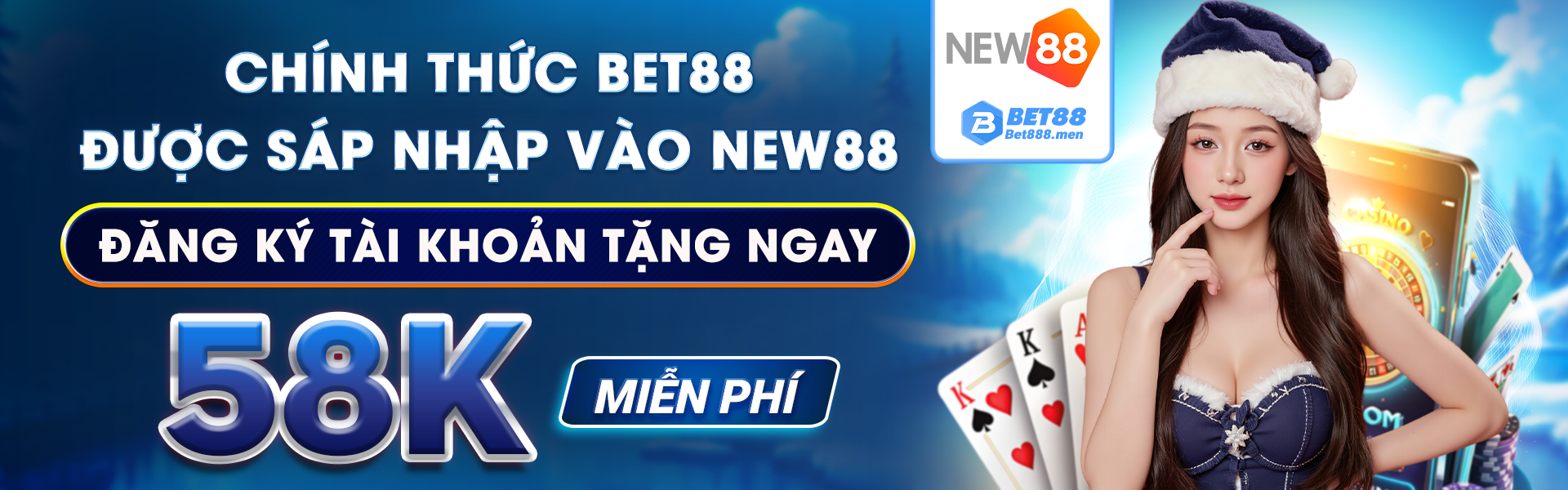 Bet88 chính thức sáp nhập về New88